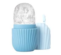 Ice Face Roller, occhi e collo naturalmente condizionante e cura della pelle, borse per gli occhi de-puff, riduce il dolore emicrania, stampo per ghiaccio in silicone massaggio riutilizzabile (blu)
