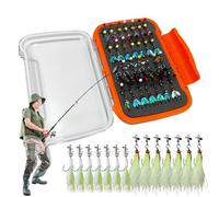 Ice FISCHING JIGS KIT, Fishing Attractor Bait Hook, set di esche simulate per pesca sul ghiaccio, set di esche multiuso per Stream Adventure o Lake Adventure