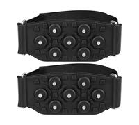 Ice Grips per scarpe - 7 borchie in acciaio con cinturino regolabile, scarpe invernali da passeggio | per l'inverno, escursionismo, arrampicata, camminata, alpinismo, corsa all'aperto