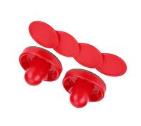 Ice Hockey Table Game Set | 2 Pushers & 4 Pucks Replacement | Sturdy Plastic for Extended Play | Lightweight Goalie Accessories for Home/Bar/Game Room (Small size 60mm)