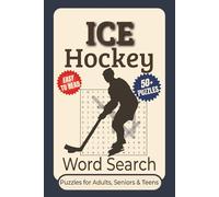 Ice Hockey Word Search Puzzle Book: Word Searches with Easy, Clear Print Featuring Ice Hockey, Teams, Players, and More | 6x9 Inches, 110 Pages | 50+ ... Vacations, Holidays, and Leisure Time Fans