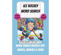 Ice Hockey: Word Search Puzzle Book: Word Searches with Easy to Read Print about Hockey, Ice & Skating | 6 x 9 inches, 110 pages, 50+ puzzles | Gift for Vacations, Holidays and Free Times.
