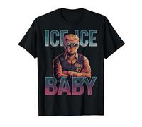 Ice Ice Baby Retro Divertente Trump Maglietta, Uomo, Nero, 6XL