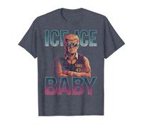 Ice Ice Baby Retro Divertente Trump Maglietta, Uomo, Pervinca, 6XL