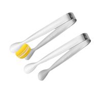 Ice Infradito - Acciaio inossidabile 11 x 1,2 cm | Small Serving Infradito | Food And Sugar Tong | Set di 2 luci di ghiaccio per feste, Kitchen, Drinks and Buffet Serving