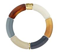 ICE Jewellery Bracciale Bella Chalk Brown Blue - Bracciale da donna alla moda marrone e blu (024177), Taglia unica, Acrilico, acrilico