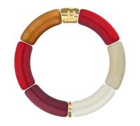 ICE Jewellery Bracciale Bella Red Flame - Bracciale da donna alla moda rosso, bianco e arancione (024175), Taglia unica, Acrilico, acrilico