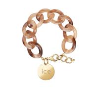 ICE - Jewellery - Chain Bracelet - Brown tan - Bracciale in maglia XL da donna con medaglia d'oro (021230)