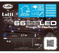 Ice Light 66 LED Tenda Luminosa Natalizia cm 270x80h Luci di Natale Vari Colori [EEK: A]