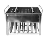 Ice Lolly Stampo acciaio inossidabile 28pcs Pop Pop produttore di grande capacità facile da estrarre per le trattamenti fatti in casa divertimento di gelato fai -da -te stampo