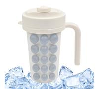 Ice Maker Cup Squeeze Kitchen Freezer Tray con cannuccia | Bolla di ghiaccio flessibile con interno in acciaio inox per cocktail, tè, caffè, casa, campeggio, picnic, feste in famiglia