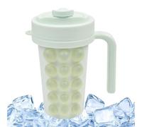 Ice Maker Cup - Squeeze Molds with Straw | Flexible Bubble Ice Maker with Stainless Steel Inner for Tea Coffee Home Outdoor Camping Picnic Party