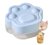 Ice Maker Tray - Press Design Maker, Ice Mould for Beverage Cooling, Cat Paw Unit, Kitchen Organization Tool with Flexible Silicone, Cold Storage Tool for Cube Production and Drink Presentation