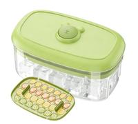 Ice Mold 28-Grid Easy Release Press - Stackable Ice Cube Tray with Lid for