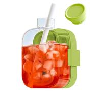 Ice Mold Bottle - 2n1 Iced Drink Maker | Easy-Release Silicone Ice Cube Tray with Airtight Lid, Portable Cold Drink Kettle for Camping, RV, Travel, Home Bar, Whiskey, Juice