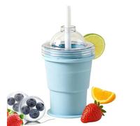 Ice Mold Cup - Silicone Foldable Portable Ice Maker Tray For Drinks
