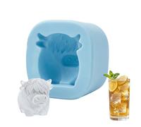 Ice Molds For Cocktails, Silicone Ice Tray, Cow Shaped Easy-Release Bar Tool,Whiskey Cubes For Bar Holiday Festive Gathering Men Women Kids