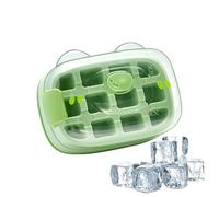 ice molds Tray - Ice Molds | 3D Grid ice mold Tray | Silicone icecubes Moulds With Removable Lid Easy-Release Flexible, Iced Mould, Creative Container Portable Vertical Cup For Home Kitchen Trips