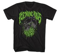 Ice Nine Kills - Cervello Lupo - Nero Anteriore Stampa Manica Corta Solido