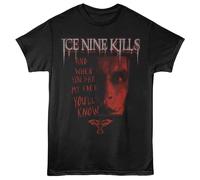 Ice Nine Kills - Quando Vedi La Mia Faccia - T-Shirt Nera Da Uomo A Manica Corta