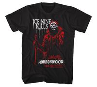 Ice Nine Kills Welcome To Horrorwood T-Shirt Manica Corta Nero 100% Cotone