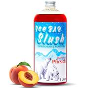 ICE Orso Sciroppo AZO FREI | Bottiglia da 1 litro | Concentrato per Slushy Bevande Maker Ghiaccio Macchine per gelati da 1:5 a 1:20 (pesca)