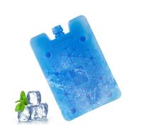 Ice Packs Boxes, Portable Ice Crystal Box, Reusable Freezer Blocks, Long Lasting Efficient Cooling Gel Compact Lightweight Design, Blue Color, Ideal for Fishing Beach Picnic School Travel Camping