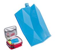 Ice Packs for Lunch Boxes, Portable Ice Crystal Box Air Cooler, 200 to 500ml Reusable Freezer Blocks Conditioner Fan Lunches Drinks Food, Ideal at Fishing Beach Picnic School Travel Camping