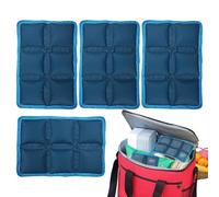 Ice Packs For Lunch - Long Lasting Cold Gel Bag | Compact Washable Cooling Sheets | For Camping Hiking Beach Workplace Picnic School Travel Food Storage Box Breast Milk Cooler Reusable Chill Task