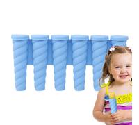 Ice Pop Maker - Stampi per ghiaccioli da cucina a 6 fori, riutilizzabile, per gelati fatti in casa, in silicone, adatti per snack estivi, dessert, feste per bambini e frutta sana