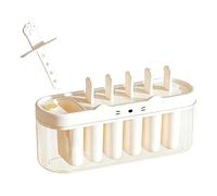Ice Pop Molds Silicone Freezer Tray Leakproof Reusable Stick Maker Kitchen Tool Juice Yogurt Jam Jelly Pudding Fruit Dessert Bar Home Dorm Apartment Party Picnic Camping Summer Refreshment