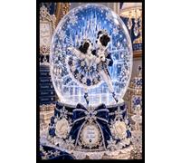 Ice Queen Winter Terrier Snow Globe Blank Lined Journal