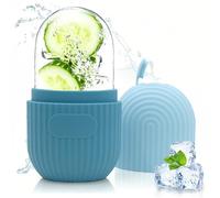 Ice Roller - Rullo per il ghiaccio facciale in silicone, riutilizzabile, rinfrescante, lenitivo, riduce il gonfiore, anti-invecchiamento, rassoda le rughe, riduce le occhiaie