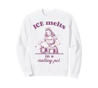 Ice Si scioglie in Un Melting Pot Vintage Retro Anti-Ice Felpa
