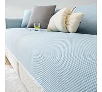 Ice Silk Cooling Beads Cushion Cover Non-Slip Scratch Proof - 3D Cooling Seat Pad Machine Washable, Fits Sofa Settee Couch Cover Slipcover for 1-4 Seater L Shape Corner Sectional(Color 3,110 * 210cm)