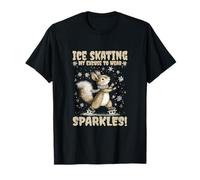 Ice skating my excuse to wear sparkles Maglietta