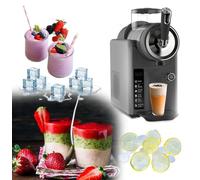 Ice Slush Machine,Professional Ice Drink Drink Machine,Soft Serve Ice Cream Machine,Margarita Machine,Summer Parties Frappe Maker,Perfect for Smoothies,Margaritas,Milkshakes(Gray)