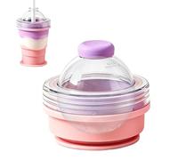 Ice Sphere Maker Bottle - Innovative 2-in-1 Silicone Mold, Portable Beverage Chiller, Rapid Freeze Tray, Easy Release Spherical Ice Tray | For Home Office Camping Picnic