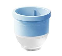 Ice Sphere Mold, Stackable Freezer Tray, 2.17x1.97in Lidded Whiskey Ice Ball Maker with Secure Seal System, Sturdy Silicone Freezing Design, Smooth Round Iced Formation Tool, Home Bar Use