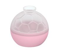 Ice Spheres - Round Silicone Football Shape Novelty Container | Silicone Freezer Tray Molds | For Kitchen Refrigerator Indoor Dining Family Drinks Whiskey Cocktail Soccer Ball Easy Release