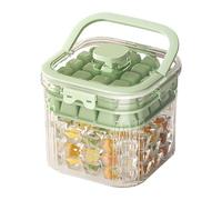 Ice Storage Bin - 6,69x6.69x6,3 Pollici Scatola Di Jesine Per Sigillare Il Coperchio E I Vassoi Cocktail, Whisky Con Una Funzione Di Scoop Facile, Un Contenitore Frigorifero Per Caffè,