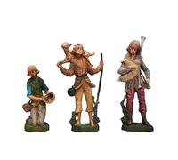 ICE TOYS Statuine Presepe, Set 3 Pastori con Animali, 21-30 cm, Dipinte a Mano, Realizzate in Italia, Multicolore (SET 1, 30CM)