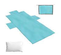 ICE TOYS Telo Mare con Motivo assortite, 190 x 80 cm, con Sacca Contenitore (Celeste)
