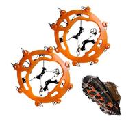 Ice Traction Cleats - 8-Spike Winter Boots Grippers, 8-Spike Snow Crampons for Walking, Hiking, Climbing | Wear-Resistant Stainless Steel Traction for Women, Men, Outdoor Winter Activities