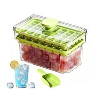 Ice Tray 68-Cube with Scoop Lid Press Release Bin Water Juice