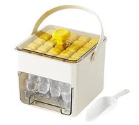 Ice Tray, Blocks Mold, 5,91 x 5,92 x 5,12 pollici Stackable Reusable Silicone Cube Maker with Easy Press Release, Freezer Tray for Tea Whiskey Cocktail Wine Restaurant Home Refrigerator