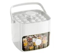 Ice Tray, Cube Mold, Press-Type Maker Tool, Easy Release Chilling Tray with Handle, Reusable Freezer Accessory for Kitchen Picnic Camping Gathering Daily Use, 6,69 x 6,69 x 5,51 Inches
