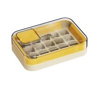 Ice Tray Lid, Reusable Ice Tray Maker Bin, 16.5x11.2x4.5cm/6.5x4.41x1.77 inches Portable Easy-Release Flexible Leakproof Container for Water, Cocktail, Whiskey PET, TPU, PP