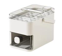 Ice Tray Mold Reusable 2 Layer With Press Lid Freezer Container