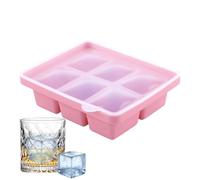 Ice Tray - riutilizzabili per cubetti di ghiaccio, blocco con coperchio, 6 scatole, stampo antiaderente adatto per lavastoviglie per succhi di birra, caffè, bevande, pic-nic, all'aperto